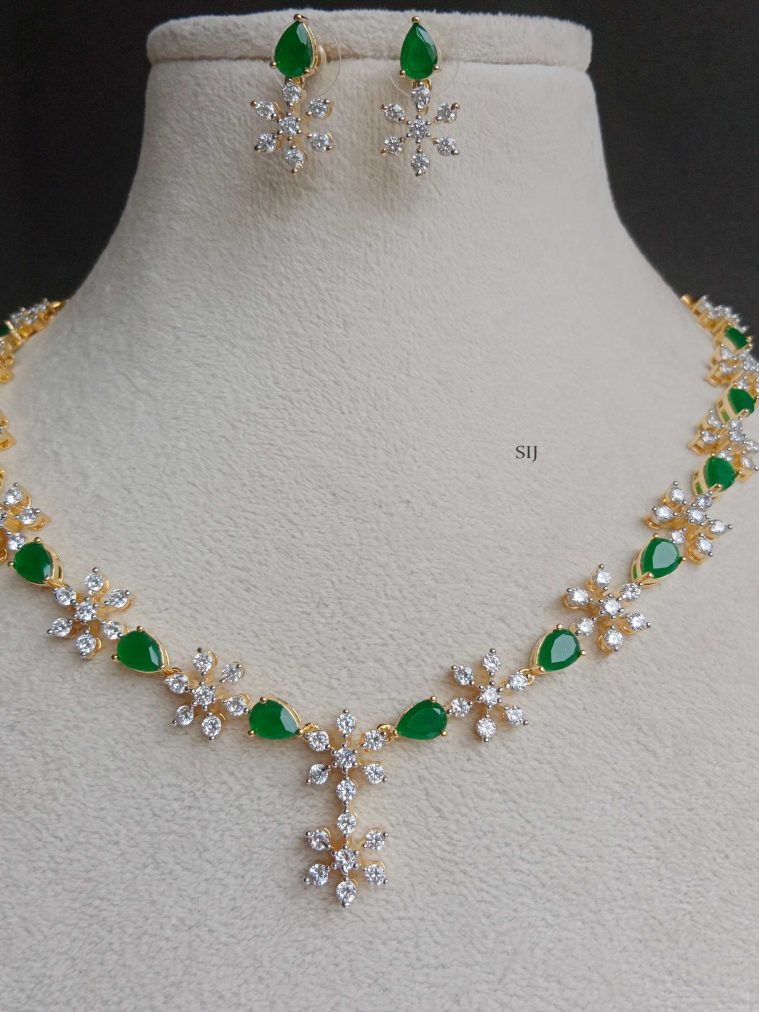 Emerald AD Stone Necklace SPAIN02551