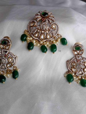 Peacock Victorian Pendant Set SPAIPC02557
