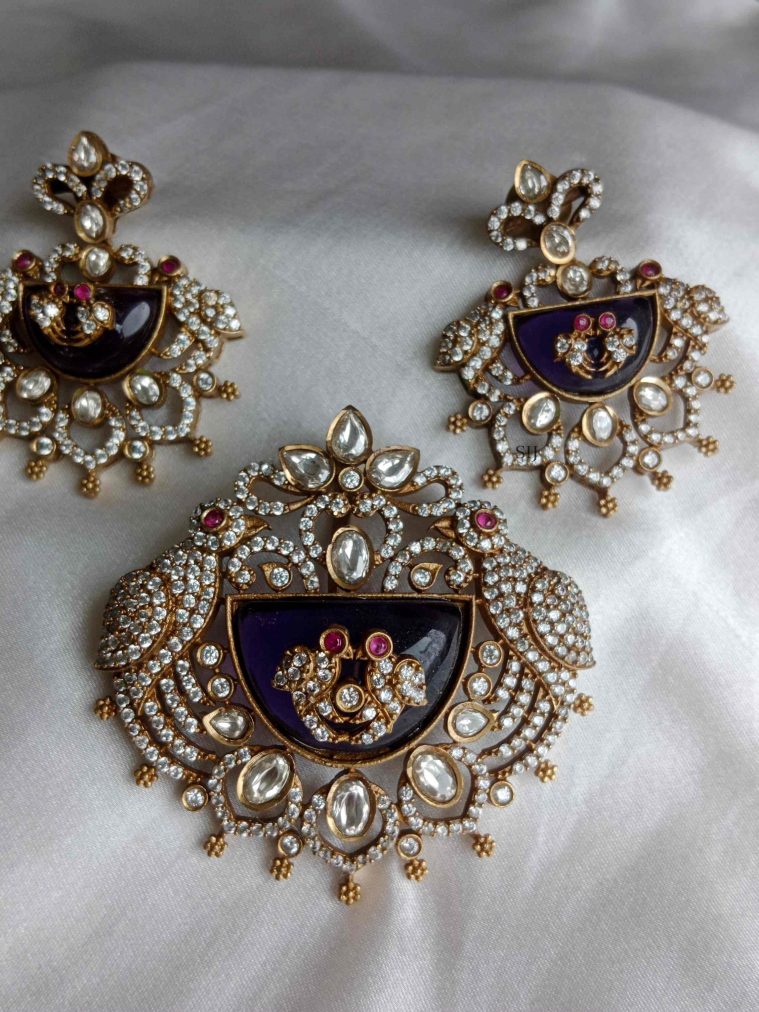 Purple Victorian Pendant Set SPAIPC02559