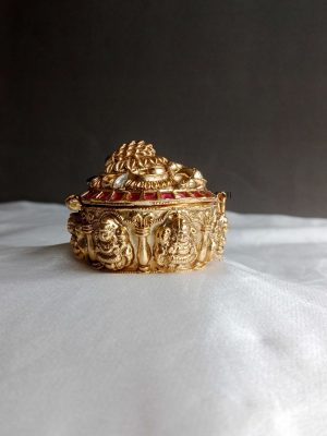Antique Massonite Kumkum Box SPAIK02561