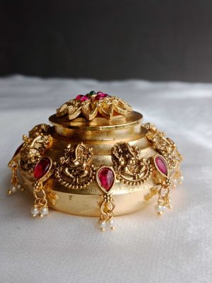 Ganesha Antique Kumkum Box SPAIK02562