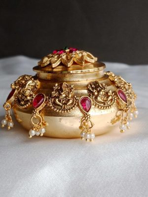 Ganesha Antique Kumkum Box SPAIK02562