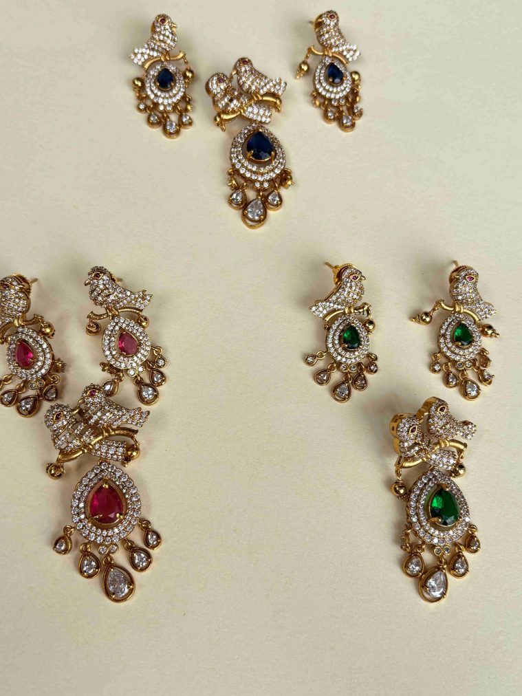 Victorian Birds Pendant Set SPAIPC02567