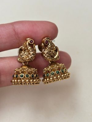 Antique Peacock Kids Jhumkas SPAIE02578