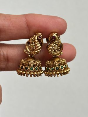 Antique Peacock Kids Jhumkas SPAIE02578