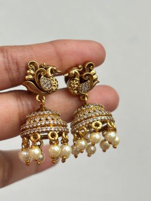 Antique AD Peacock Jhumkas SPAIE02579