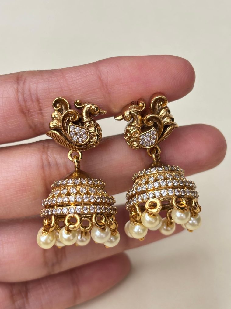 Antique AD Peacock Jhumkas SPAIE02579