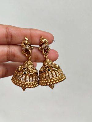 Antique AD Peacock Jhumkas SPAIE02582