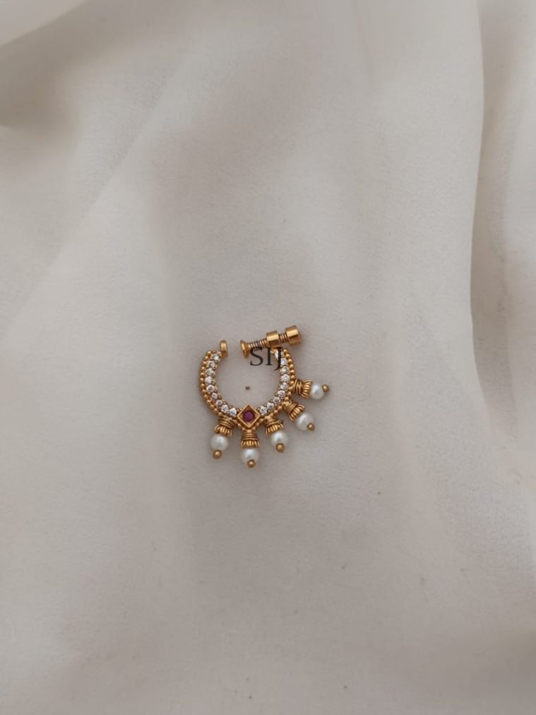 South Indian Bridal Nose Ring ARJIPN02683
