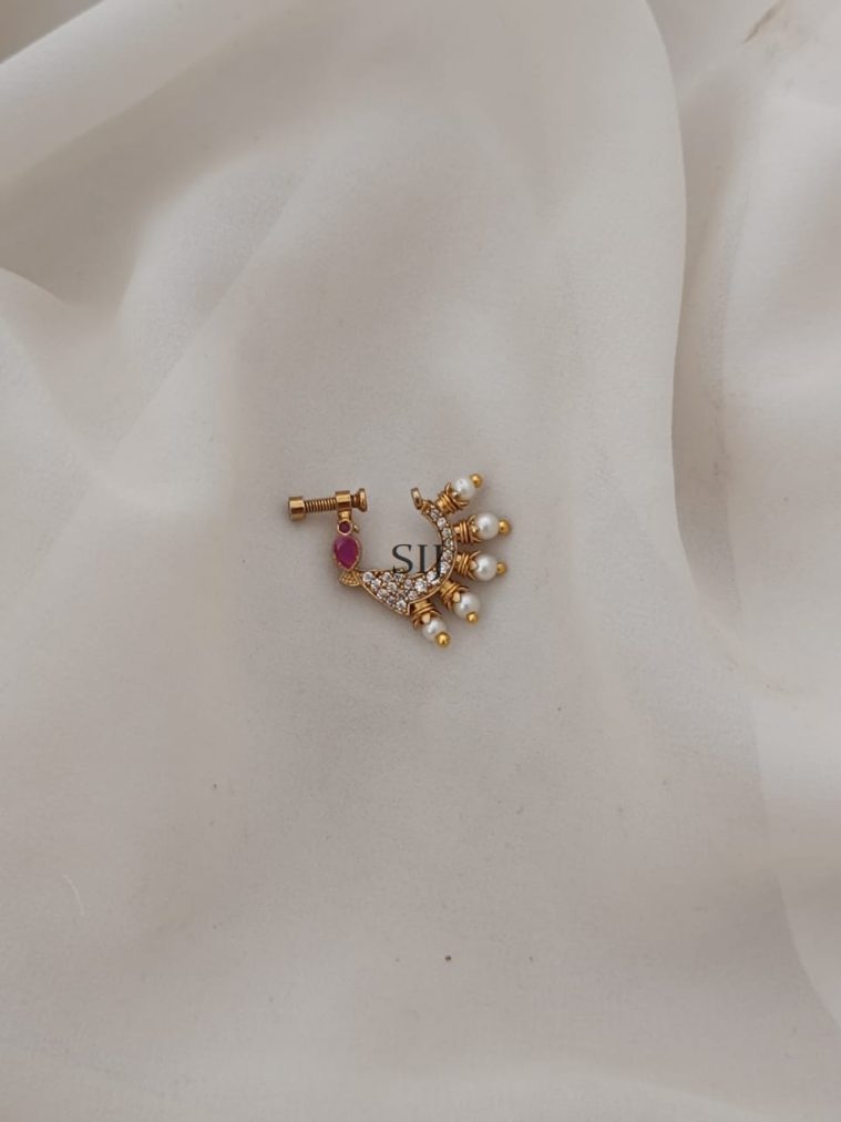 South Indian Bridal Nose Ring ARJIPN02686