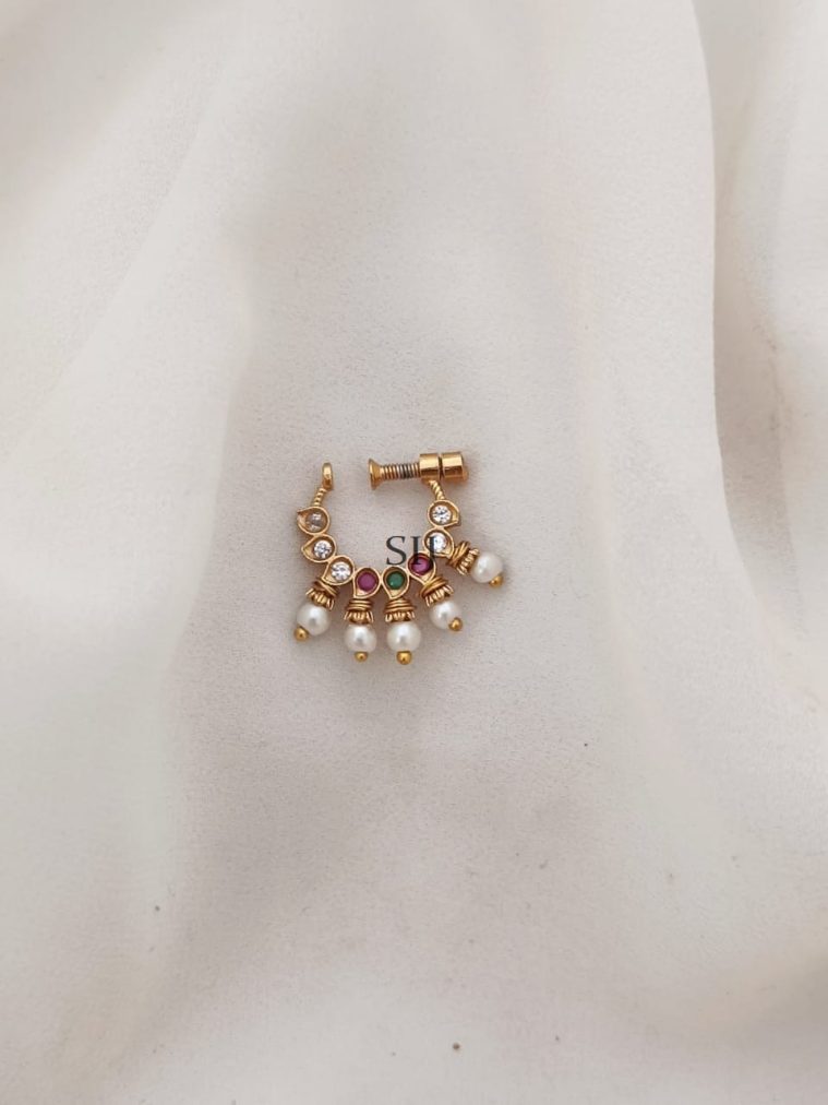 South Indian Bridal Nose Ring ARJIPN02689