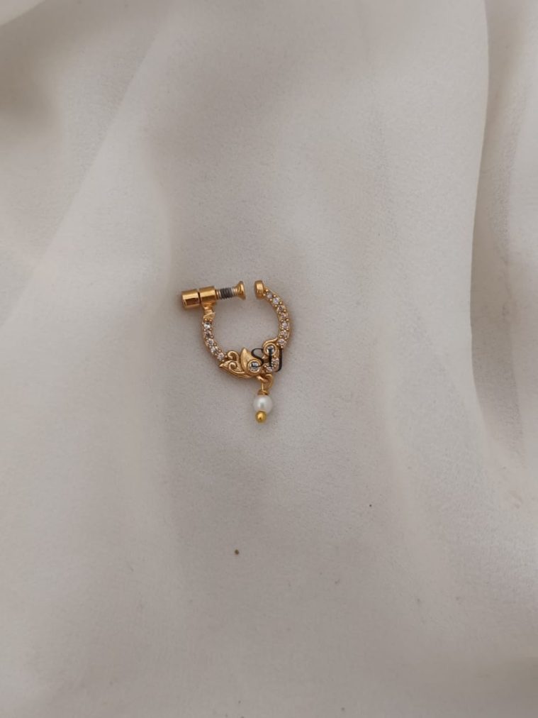 South Indian Bridal Nose Ring ARJIPN02691