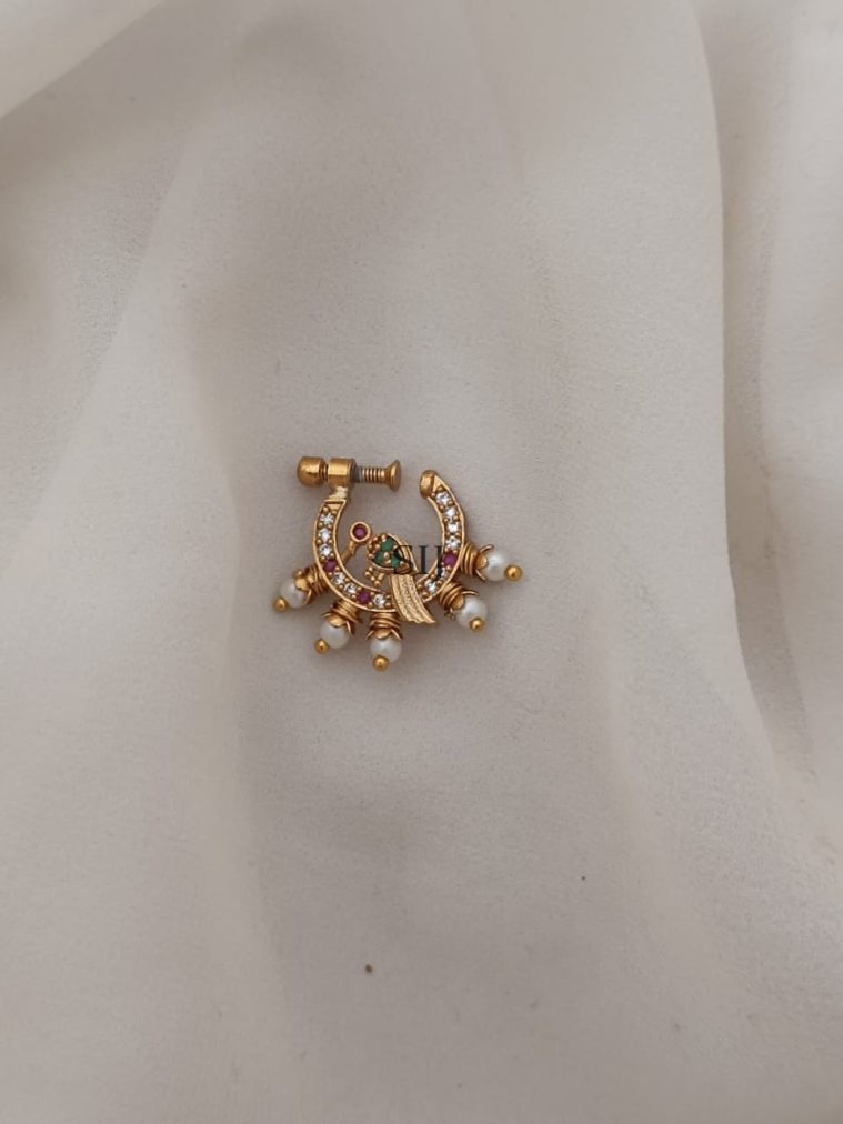 South Indian Bridal Nose Ring ARJIPN02697