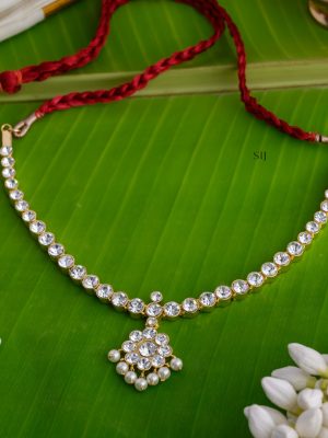 White Stone Attigai Necklace AJPIN03351
