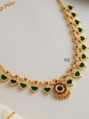 Green Palakka Necklace AJPIN03448