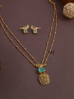 Stone Layered Bird Necklace AJPIN03458