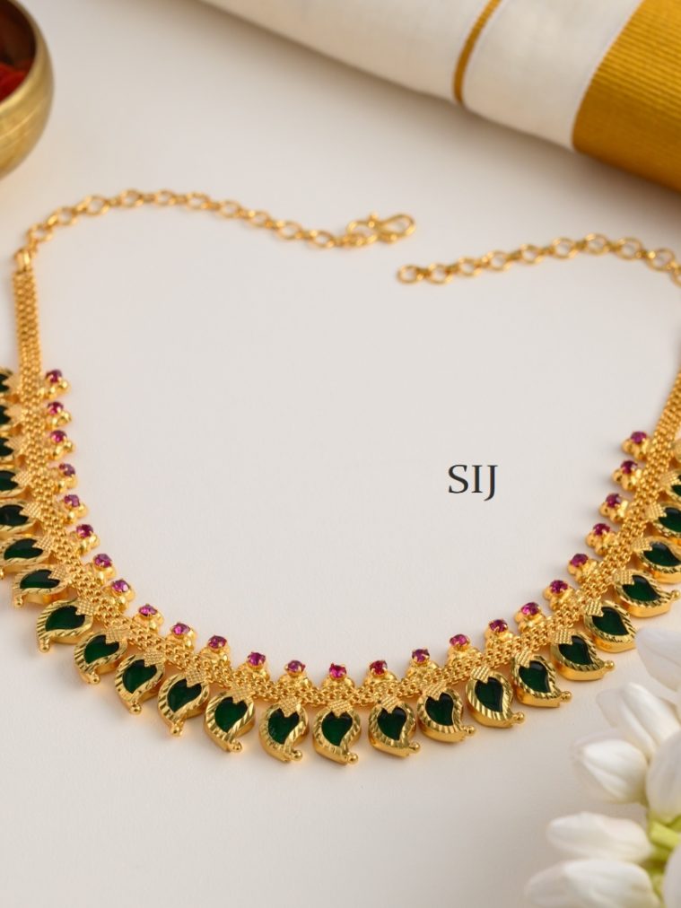 Kerala Palakka Necklace AJPIN03459
