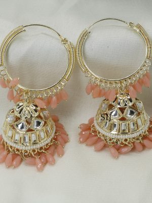 Kundan Ring Jhumkas KYRIE00495