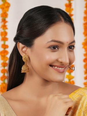 Antique Lakshmi Jhumkas SMAIE00649