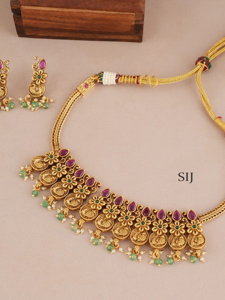 Antique Stone Necklace SMAIN00654