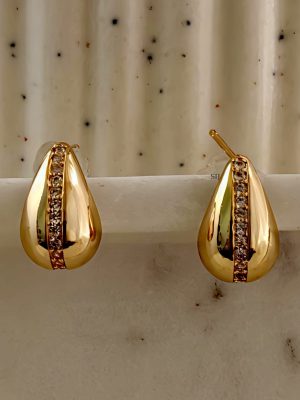 Antique Tear Drop Stud Earrings SHADE00707