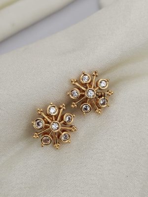 Antique Stone Ear Studs LADIE00887