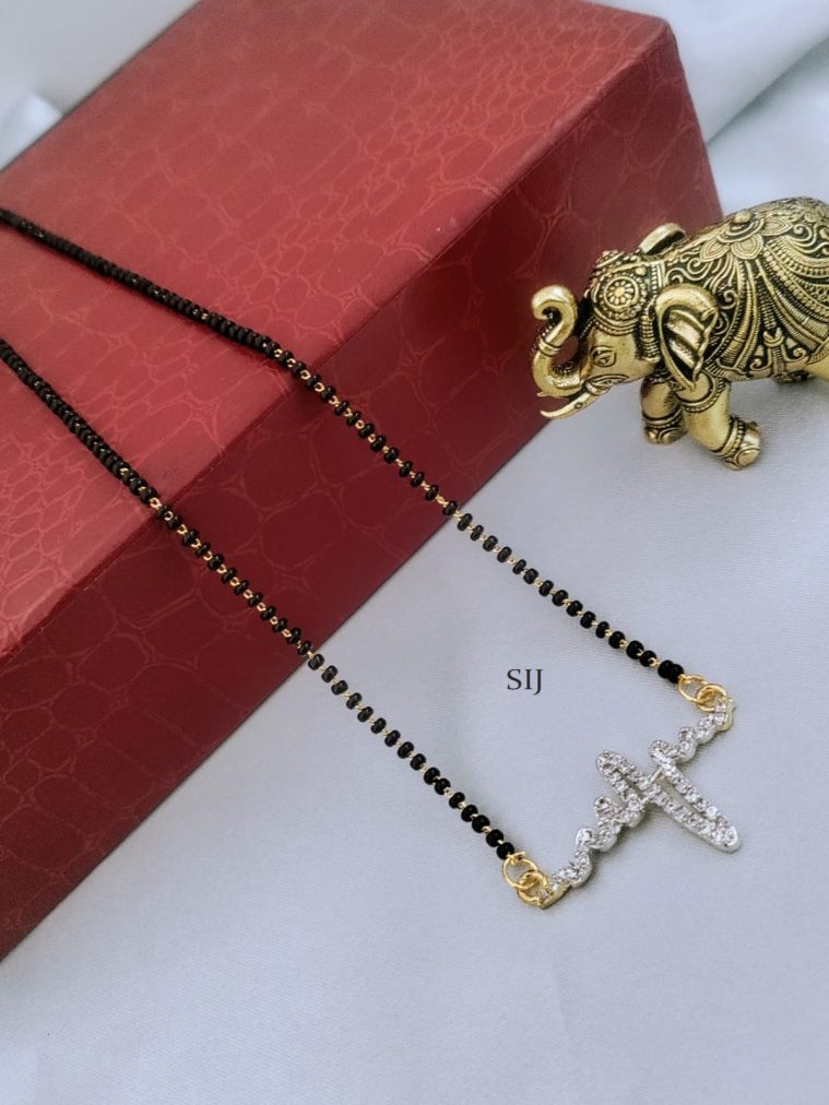 AD Black Beads Mangalsutra DEVIMG00721