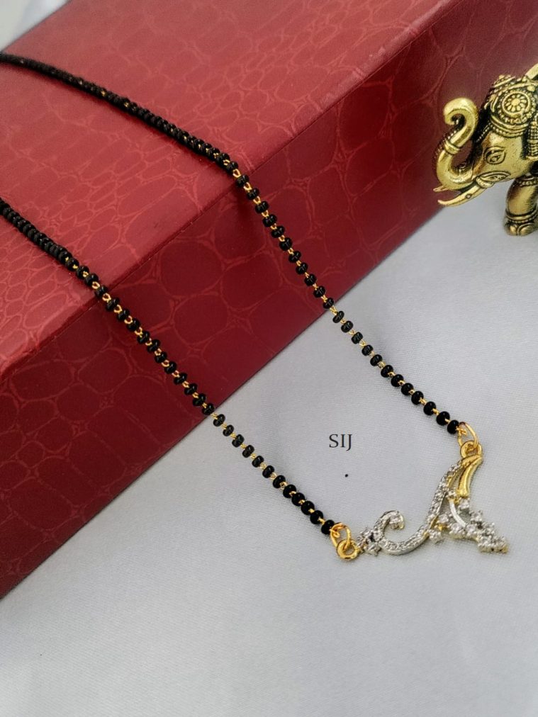AD Black Beads Mangalsutra DEVIMG00723