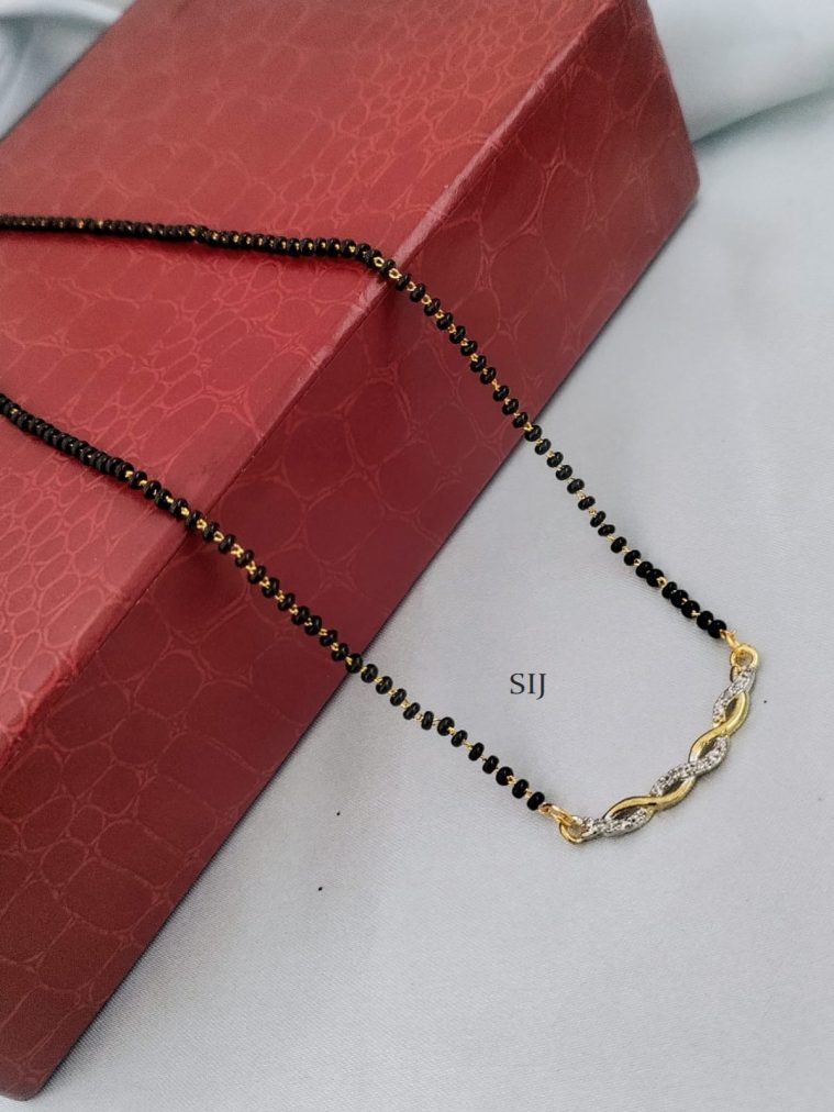 AD Black Beads Mangalsutra DEVIMG00725