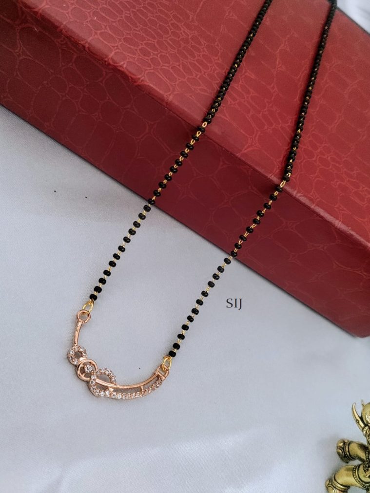 AD Black Beads Mangalsutra DEVIMG00726