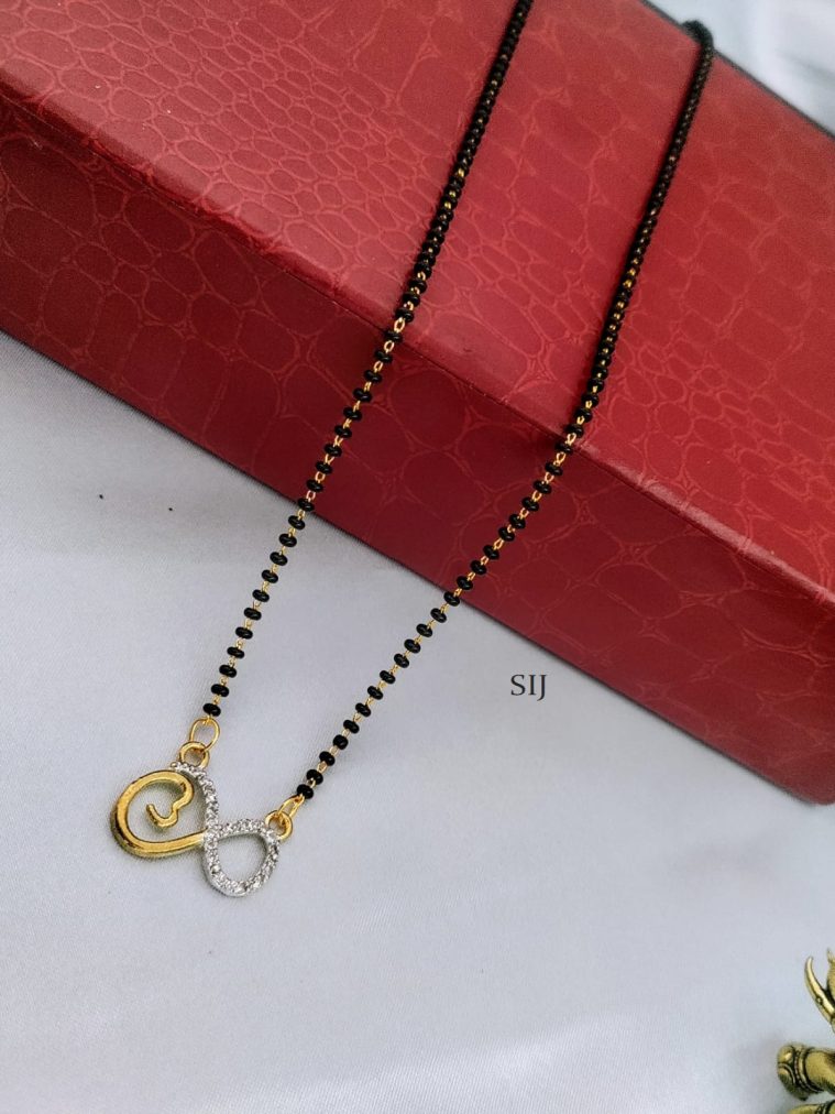 AD Black Beads Mangalsutra DEVIMG00727