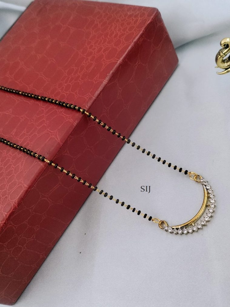 AD Black Beads Mangalsutra DEVIMG00728