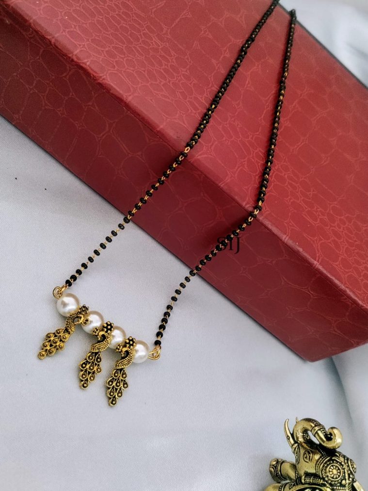 AD Black Beads Mangalsutra DEVIMG00729
