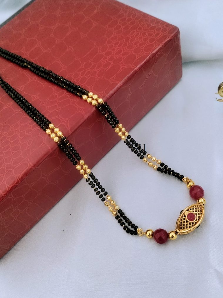 AD Black Beads Mangalsutra DEVIMG00730