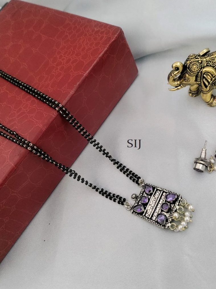 AD Black Beads Mangalsutra DEVIMG00731