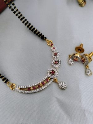 AD Black Beads Mangalsutra DEVIMG00732