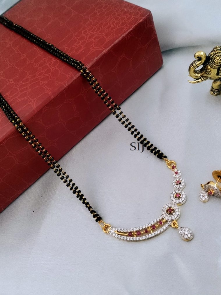 AD Black Beads Mangalsutra DEVIMG00732
