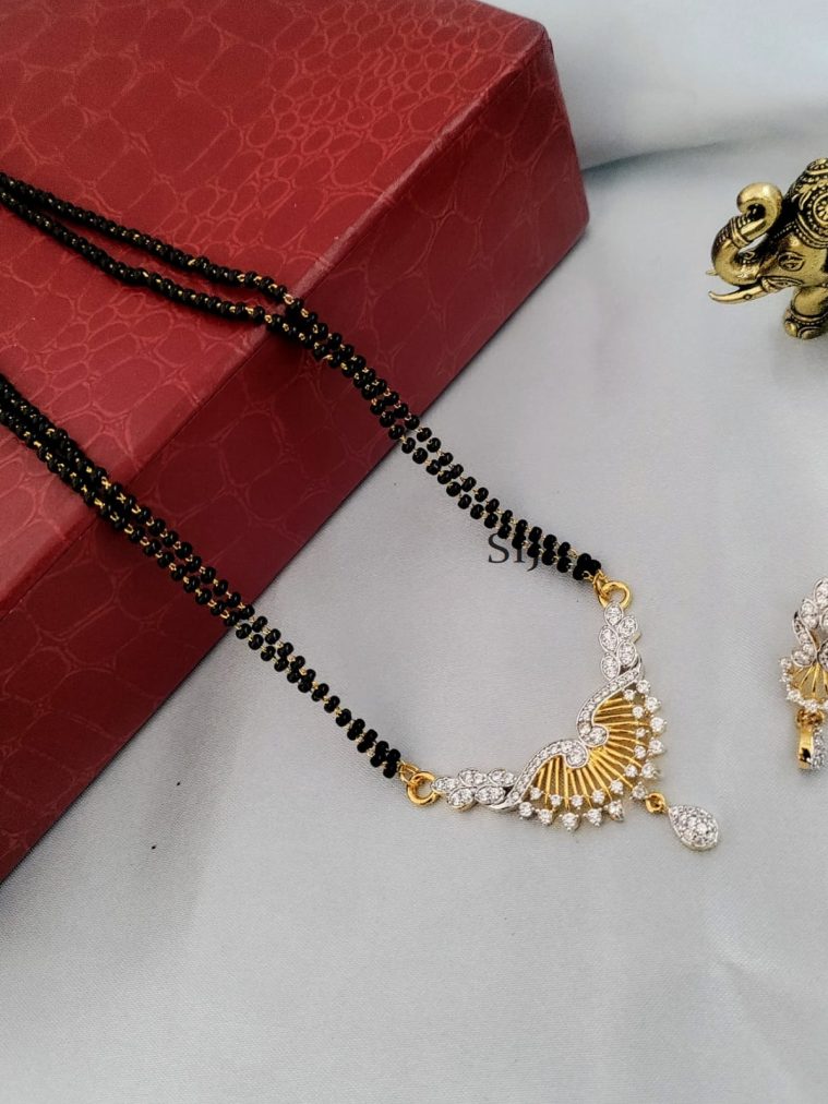 AD Black Beads Mangalsutra DEVIMG00733
