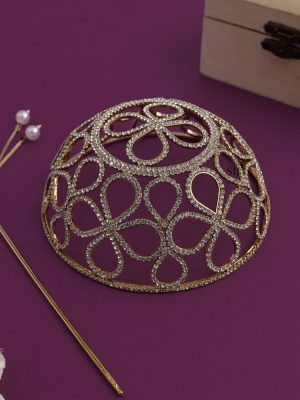 AD Stone Hair Bun Cage AADIHA01475