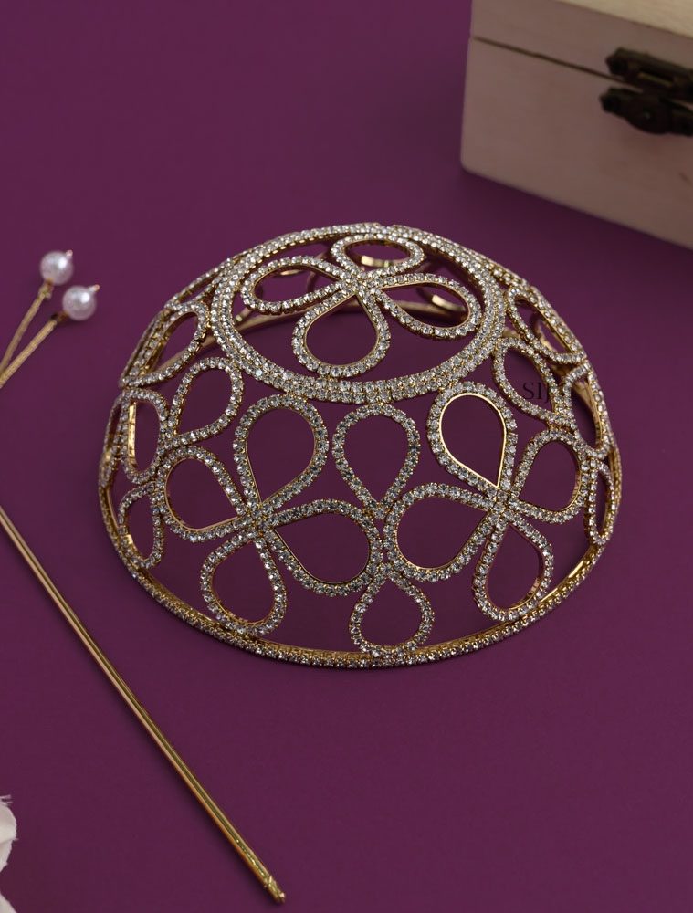 AD Stone Hair Bun Cage AADIHA01475