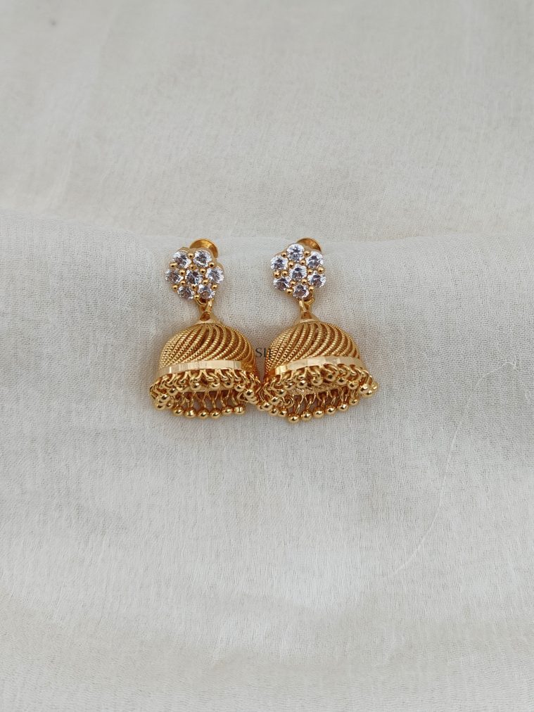 AD Stone Jhumkas DHEIE02605