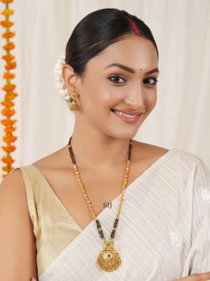 Antique Black Beaded Mangalsutra SMAIMG00676