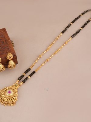 Antique Black Beaded Mangalsutra SMAIMG00676