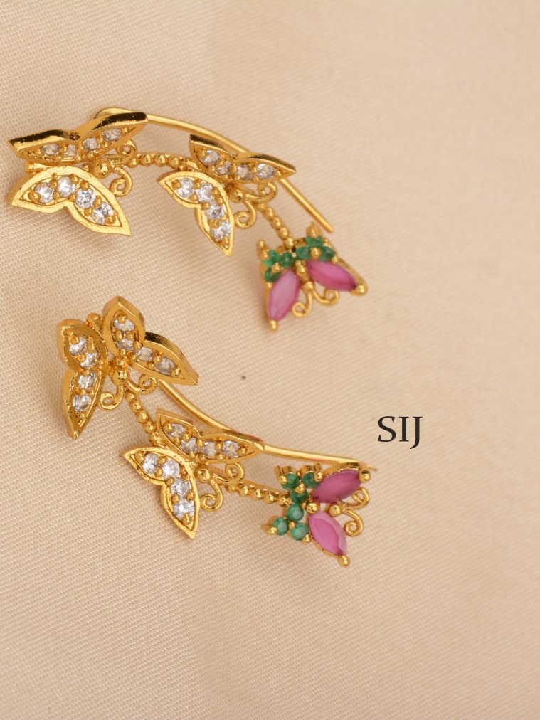 Antique Butterfly Earcuffs ALAIE00060