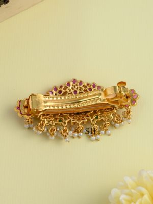 Antique Kemp Stone Hair Clip AADIHA01485