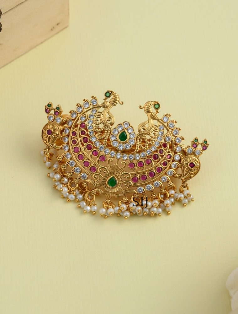 Antique Kemp Stone Hair Clip AADIHA01486