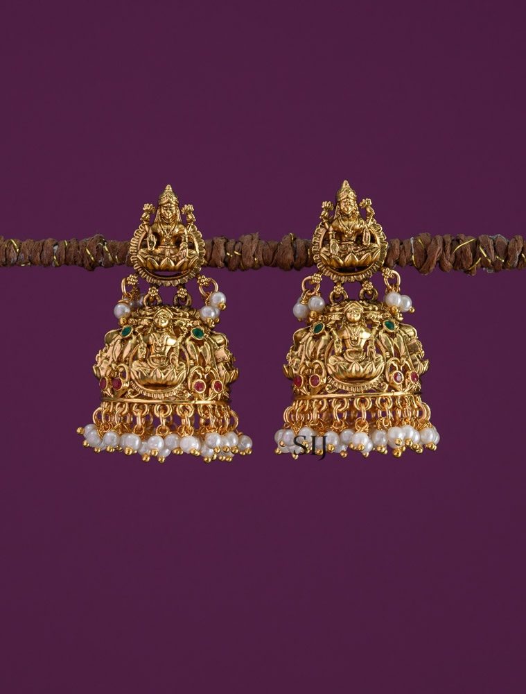 Antique Lakshmi Jhumkas AADIE01494