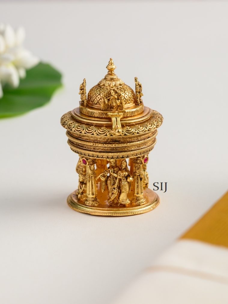 Antique Lakshmi Kum Kum Box AJPIK03393
