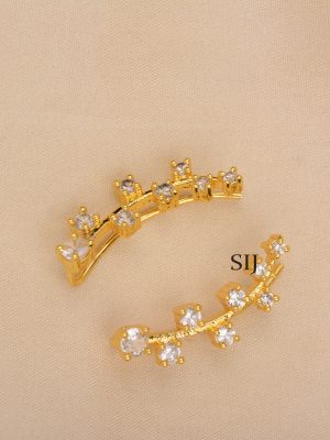 Antique White Stone Earcuffs ALAIE00057