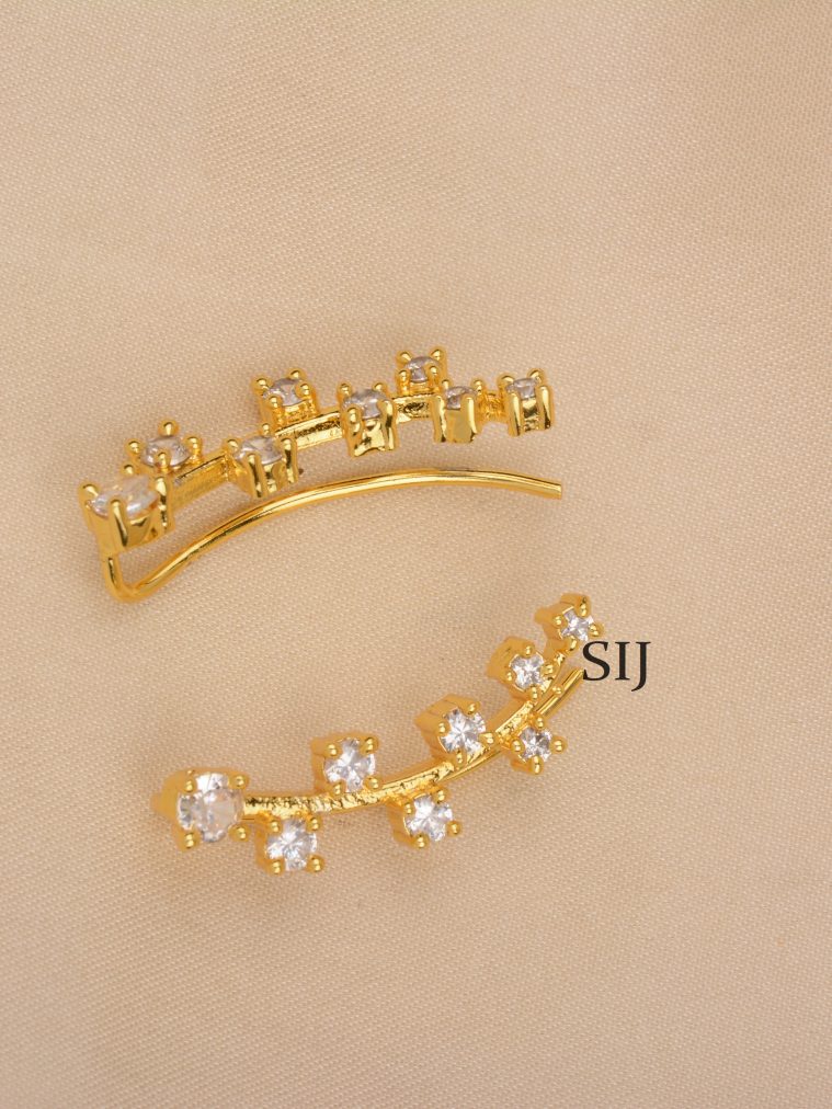 Antique White Stone Earcuffs ALAIE00057